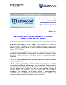 GIUGNO 2012 Prodotti Attwood Marine disponibili in Europa presso
