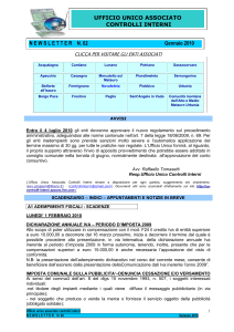 newsletter n.02-2010 - Ufficio unico controlli interni