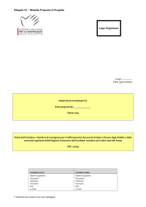 Luogo: ______ - Cooperazione Italiana