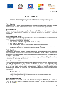 avviso pubblico - PMI Napoli Campania