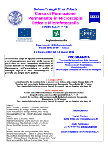programma - Università di Pavia - Università degli studi di Pavia