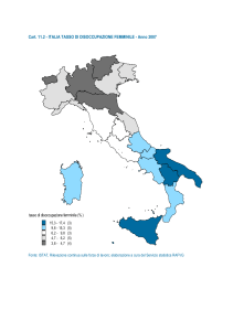 Cart. 11.2 ITALIA Tasso di disoccupazione femminile