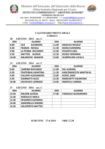 calendario orali 2013 14 - Istituto Comprensivo "Aristide Leonori"