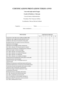 Conteggio annuale certificazioni IIIanno