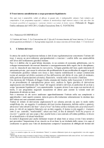 Il Trust interno autodichiarato a scopo puramente liquidatorio Non