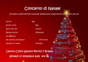 Concerto di Natale - Istituto Comprensivo Bresso Via Don Sturzo
