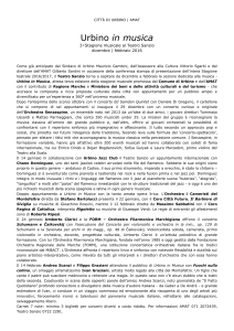 Comunicato - Comune di Urbino