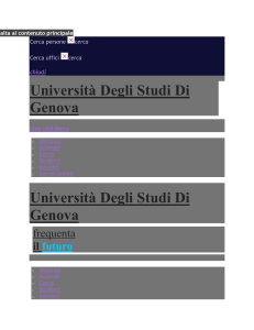 公交月票 - Studenti e laureati - Università degli studi di Genova
