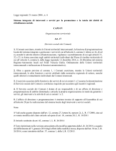 Legge regionale 31 marzo 2006 , n. 6 Sistema integrato di interventi