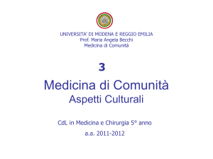 3.Aspetti culturali di MC - Facoltà di Medicina e Chirurgia