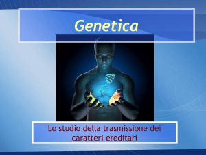 Genetica: Lo studio della trasmissione dei caratteri ereditari.