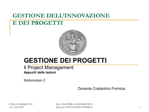GIP Costantino Formica 2010-11 - Gestione dei