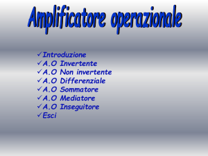 Amplificatore Operazionale in configurazione - Digilander