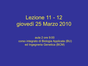 Lez_11-12_Bioing_25-3-10 - Università degli Studi di Roma "Tor