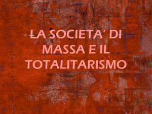 Società di massa e totalitarismo