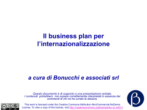 Il business plan per l`internazionalizzazione