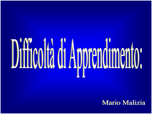 Difficoltà di Apprendimento