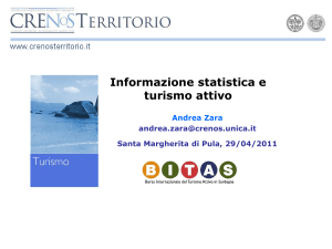 Informazione statistica e turismo attivo - A. Zara - CRENoS