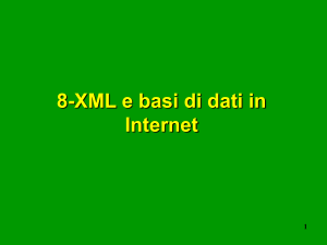 8-XML e Basi di dati..