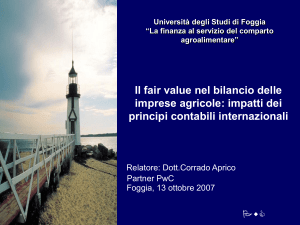 Fair Value - Università degli Studi di Foggia