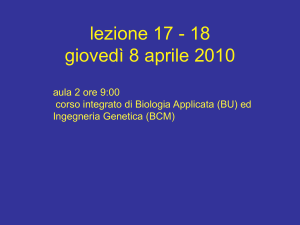 Lez_17-18_Bioing_8-4-10 - Università degli Studi di Roma "Tor