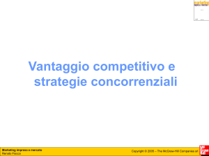 Vantaggio competitivo e strategie concorrenziali