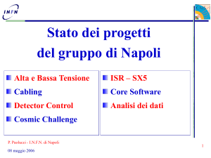 Diapositiva 1 - INFN Sezione di Napoli