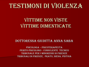 Violenza Assistita - Provincia di Genova