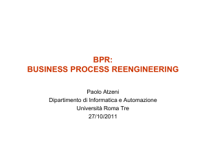 BPR - Dipartimento di Informatica e Automazione
