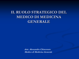il ruolo strategico del medico di medicina generale
