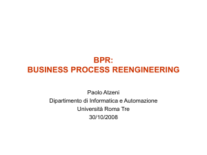 BPR - Dipartimento di Informatica e Automazione