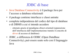 JDBC di base