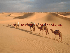 L`Arabia Pre-islamica (fino al 610 dC ca)