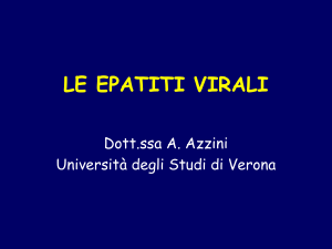 virus dell`epatite a - univr dsnm - Università degli Studi di Verona