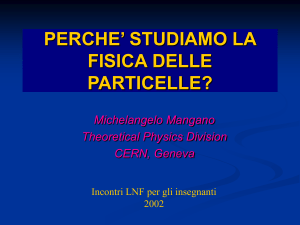 Michelangelo Mangano - INFN-LNF