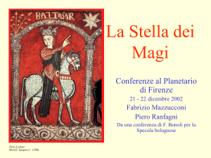 La stella dei Magi - Osservatorio di Arcetri