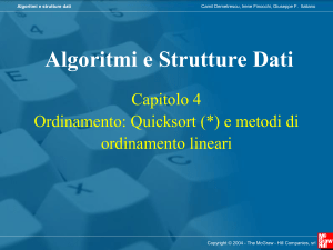 Algoritmi e Strutture Dati