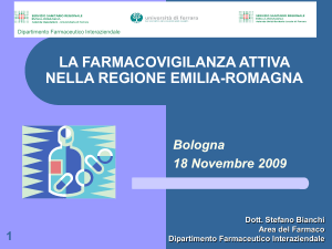 3° corso regionale farmacovigilanza (2009): presentazione dei