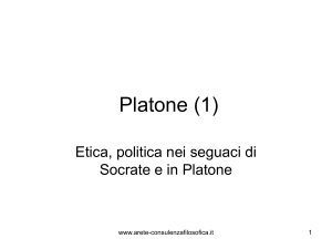 PLATONE 1 - Consulenza Filosofica