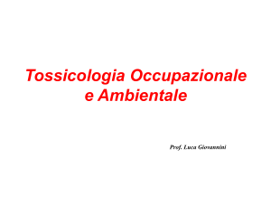 tossicologia - Terapia Occupazionale