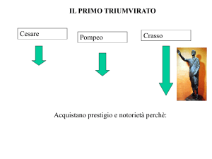 Cesare, Pompeo e Crasso - Scuola Media di Piancavallo