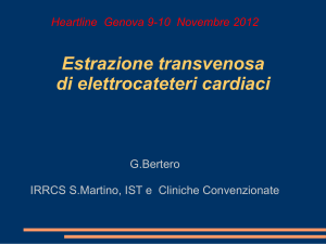 Estrazione transvenosa di elettrocateteri cardiaci Heartline Genova