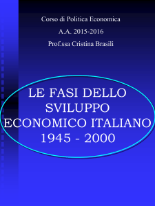 Le fasi dello sviluppo economico italiano 1945-2000