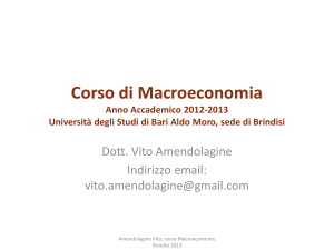 Corso di Macroeconomia Anno Accademico 2010