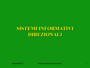Sistemi informativi direzionali (SID)