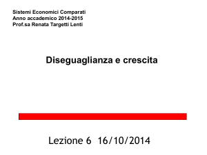 Sistemi Economici Comparati Anno accademico 2014
