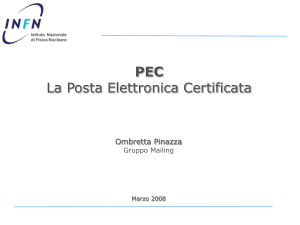 Dominio del mittente di PEC Dominio del