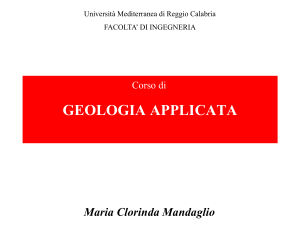 geologia applicata - Università degli Studi Mediterranea