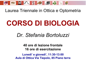 CORSO DI BIOLOGIA