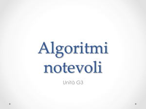 Algoritmi notevoli